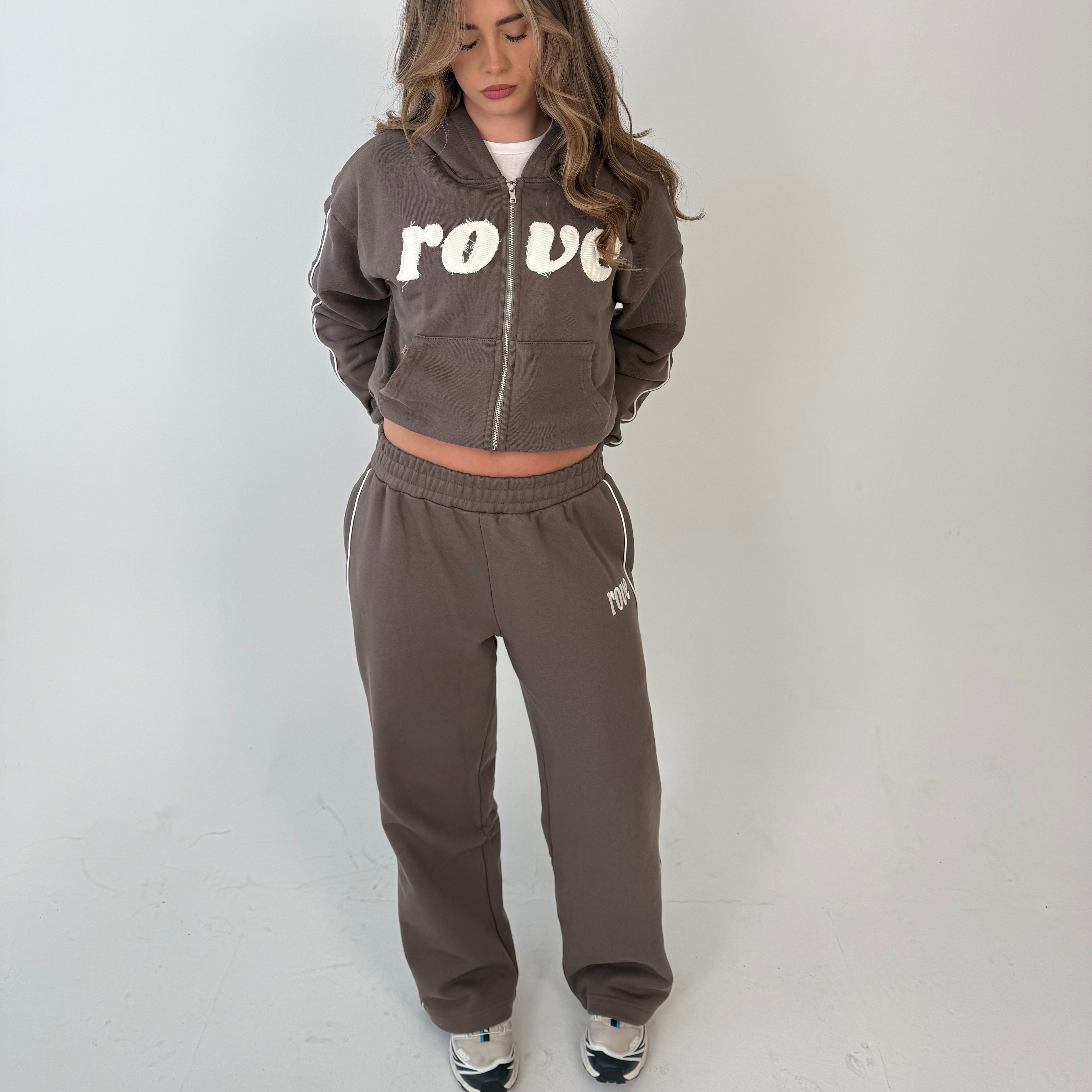 Straight Leg Sweatpants - Mocha