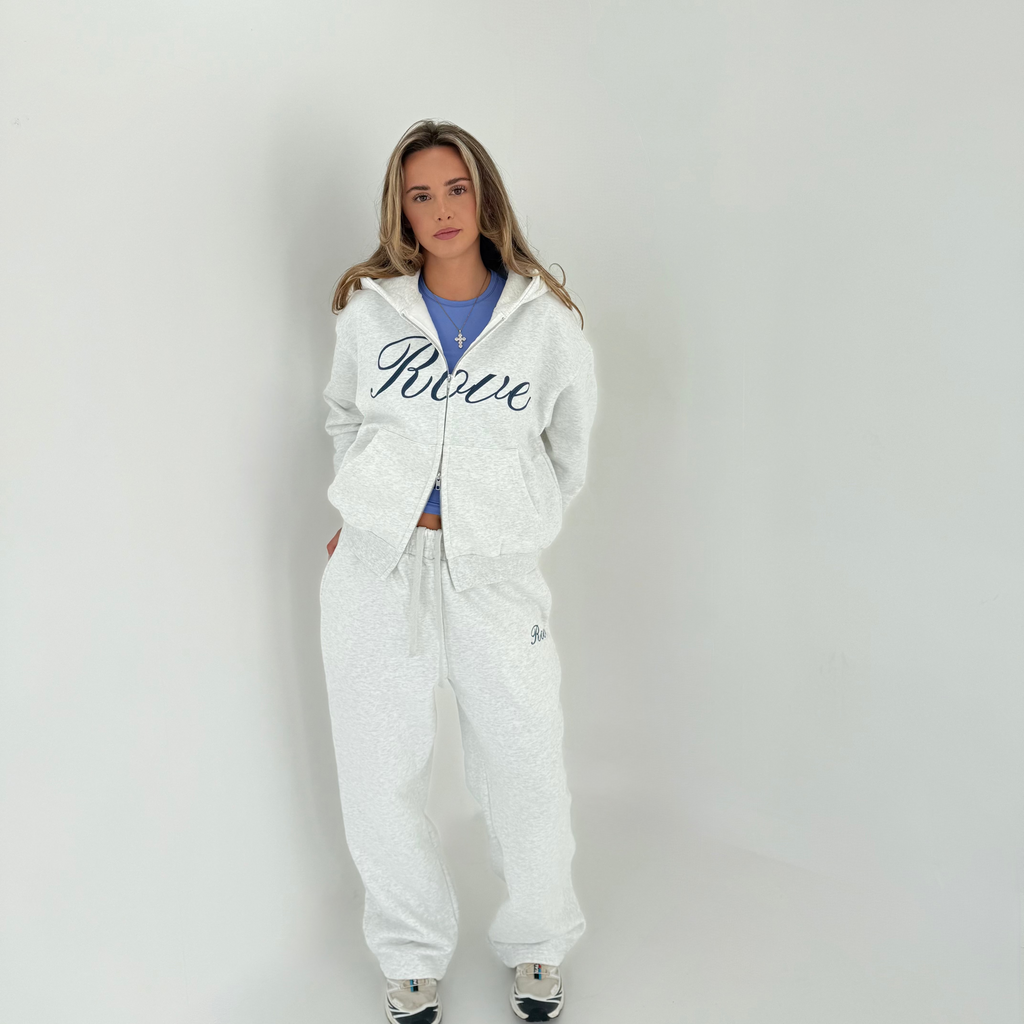 Script Sweatpants - Grey Marl