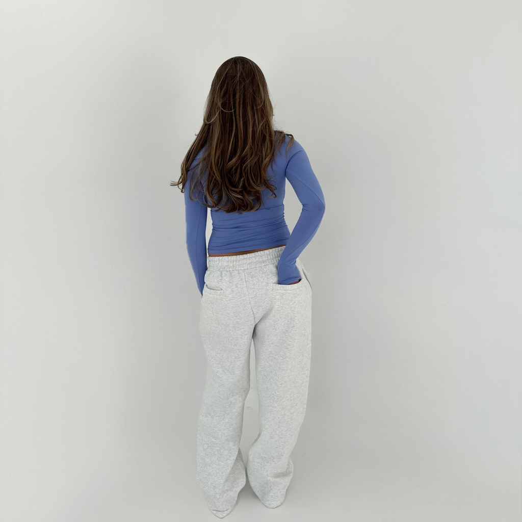 Script Sweatpants - Grey Marl